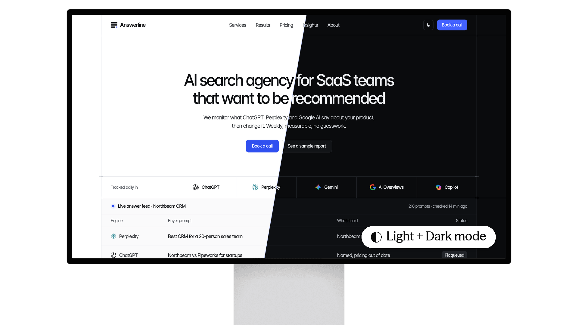 Answerline template preview