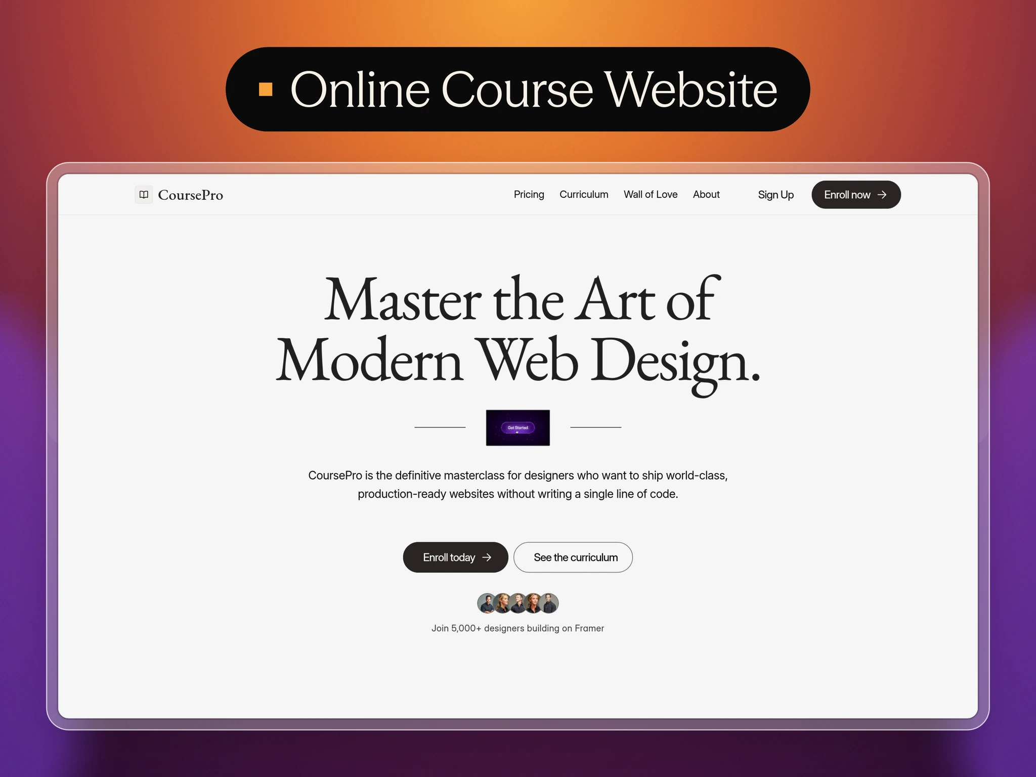 CoursePro screenshot 1