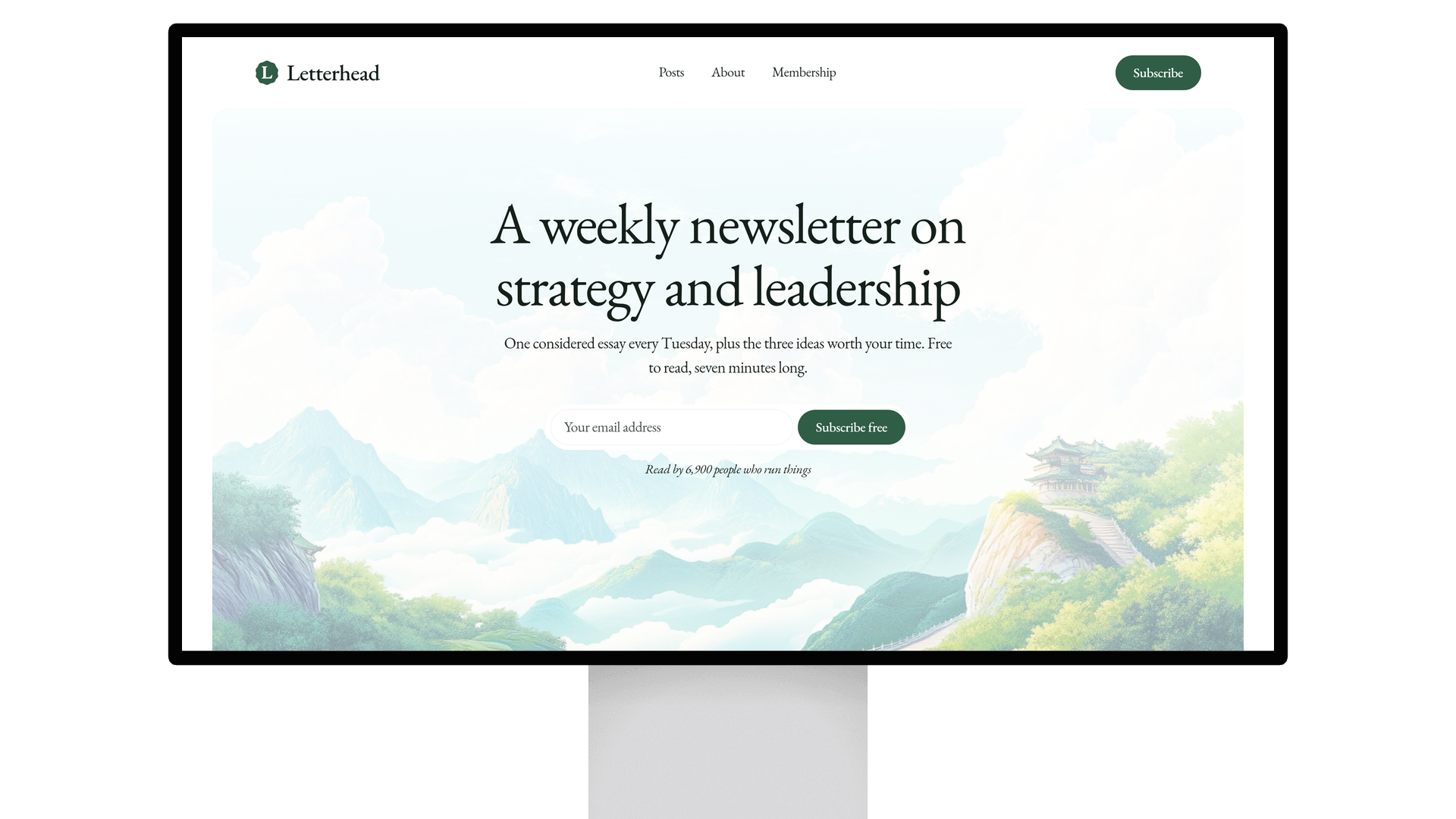 Letterhead template preview